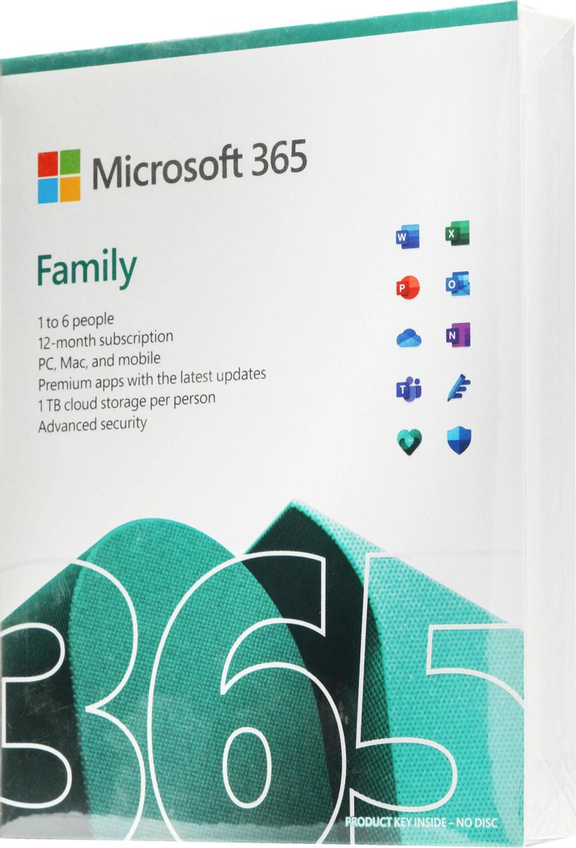 Офисное приложение Microsoft 365 Family AllLng Sub 1YR Online [6gq-01556]